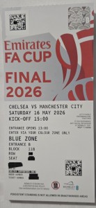 2026 FA CUP FINAL TICKET. CHELSEA V MAN CITY. PLAYED EARLIER THIS AFTERNOON. for sale on Ebay