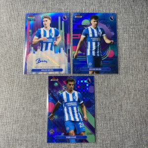 2026 Topps Finest EPL - 3 Card Brighton Lot - Inc Gruda Auto - See Description for sale on Ebay