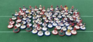 Subbuteo - 90 plus Painted Moulded Players (suit restorer) for sale on Ebay
