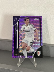 Harry Wilson 69/75 Purple Wave, 2026 Topps Premier League Chrome Fulham for sale on Ebay