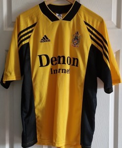 adidas Fulham Away Shirt Demon Internet Yellow Medium Adults for sale on Ebay
