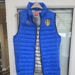 Leeds United  Gilet blue large for sale on Ebay