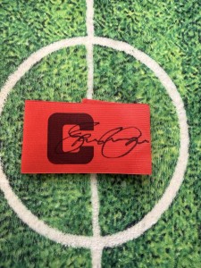 Stan Collymore Of England & Nottingham Forest Signed Captain Armband wCOA for sale on Ebay