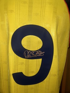 Alan Smith Signed Arsenal 1990 Away Shirt    *private signing* COA for sale on Ebay