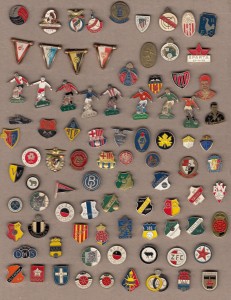 Vintage Football Club pin badges 1960 JOB LOT Barcelona Real Madrid Arsenal THFC for sale on Ebay