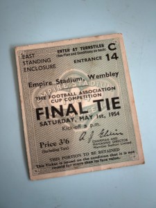 1954 FA Cup Final Genuine Match Ticket, Preston NE v West Bromwich Albion for sale on Ebay