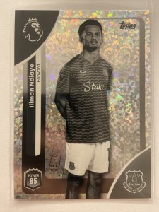 Topps Premier League 2025/2026 Iliman Ndiaye Black & White Sparkle /75 Everton for sale on Ebay