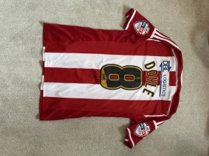 Sheffield United Match Worn Michael Doyle Football Shirt for sale on Ebay