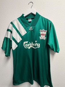 Men’s Football Shirt Vintage Liverpool FC Green Size 42-44 (L) Adidas CG C56 for sale on Ebay