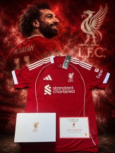 Mohamed Salah Signed Liverpool shirt 25/26 w / Club coa + Box  for sale on Ebay