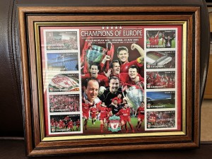Liverpool FC Champions of Europe Stamp Sheet. 2005. for sale on Ebay