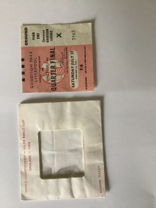 World Cup 1966 Quarter Final Ticket - Portugal v. North Korea.  Result 5-3 for sale on Ebay