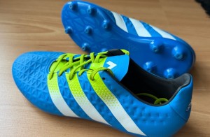 adidas 16.3 FG/AG Football Boots - Size UK 8 - Blue for sale on Ebay