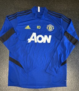 adidas Manchester United Match Worn Training Top - 10 - Marcus Rashford for sale on Ebay