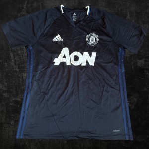 adidas Manchester United training top Blk Blu - Large for sale on Ebay