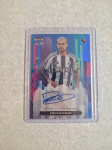 2025/2026 Topps Finest Premier League Newcastle Bruno Guimaraes Auto 97/99 for sale on Ebay