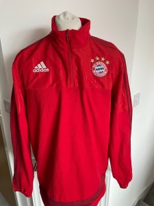FC Bayern Munchen Munich Zip Neck Track Top Jacket XL Mens Adidas for sale on Ebay