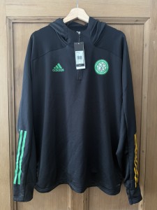 BNWT Celtic FC Adidas Football Training Top 1/4 Zip Hooded Jumper XL  for sale on Ebay