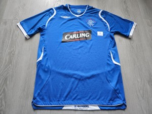 Mens Umbro Rangers Home football shirt 2008 - 2009 Size L for sale on Ebay
