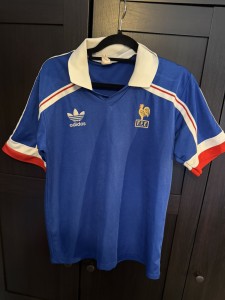ORIGINAL FRANCE NATIONAL TEAM 1986 HOME FOOTBALL SHIRT ADIDAS VINTAGE MENS LARGE for sale on Ebay