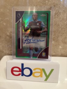 Topps Chrome Premier League 2026 Gabriel Agbonlahor Auto /99 Aston Villa for sale on Ebay