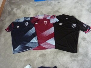 BOYS UMBRO WEST HAM UNITED SHIRTS TOPS X3 SIZE YL APPROX 11-12 SEE SIZE CHART GC for sale on Ebay