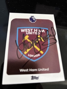 MATCH ATTAX TREVOR BROOKING WEST HAM SIGNED for sale on Ebay