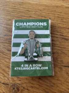 Hoidy Celtic Pin Badge Maeda 4 In A Row Limited Edition for sale on Ebay