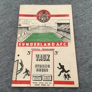SUNDERLAND V MANCHESTER CITY FOOTBALL LEAGUE DIVISION 1 PROGRAMME 1954 for sale on Ebay