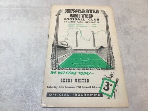 Newcastle United v Leeds United 1959/60 Division 1 - 13th February 1960 for sale on Ebay