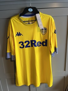 Men’s Leeds United Kappa 2018/19 Third Shirt Yellow Medium BNWT  for sale on Ebay