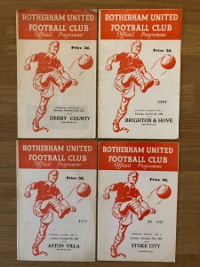 Four Rotherham United home programmes 1957/58; 1958/59; 1959'60; 1960/61. for sale on Ebay