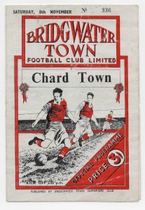 1952/53 Somerset Senior League - BRIDGWATER TOWN Reserves v. CHARD TOWN for sale on Ebay
