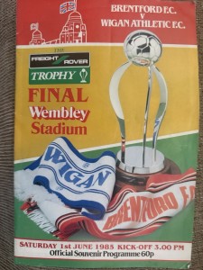 Brentford v Wigan Athletic Freight Rover Final Programme 1st June 1985. for sale on Ebay