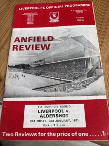 Liverpool v Aldershot FA Cup 3rd Round Programme 2 Jan 71 Excellent for sale on Ebay