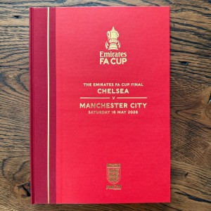 FA Cup Final 2026 Chelsea v Manchester City | Hardback Programme with Cert # for sale on Ebay