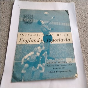 England v Jugoslavia Football Programme 22/11/1950. for sale on Ebay