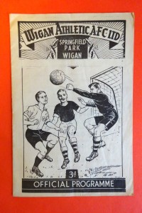 1961/62     WIGAN ATHLETIC v PRESCOT CABLES  FA Cup for sale on Ebay