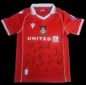 Wrexham Afc Squad Signed 2025/26 Home Shirt Football Autograph - COA & PROOF for sale on Ebay