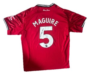 HARRY MAGUIRE Hand Signed 25/26 Manchester United Shirt Football for sale on Ebay