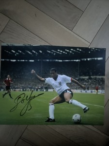 England John Barnes Signed Print for sale on Ebay