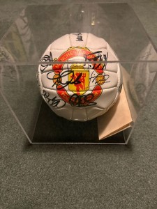 Manchester United signed 96/97 football with certificate of authenticity for sale on Ebay