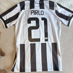 Juventus Andrea Pirlo Signed Football Shirt Beckett Witnessed Authenticated for sale on Ebay