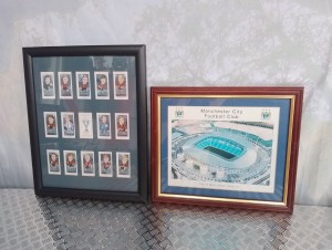 Manchester City FC Framed Stadium Picture & Euro Kings 1970 Players Cards Winner for sale on Ebay