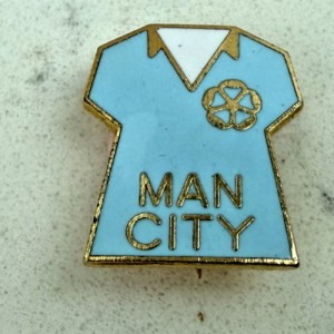 Manchester City FC Vintage Enamel Metal Pin Badge for sale on Ebay