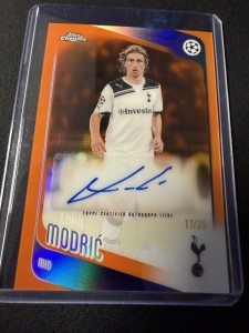 Topps Ucc Chrome 25/26 Luka Modric Auto /25 Tottenham Mint Condition. Rare for sale on Ebay