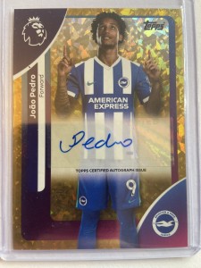 Topps Premier League 2025-2026 Joao Pedro Auto Gold Diamond /50 Brighton Chelsea for sale on Ebay