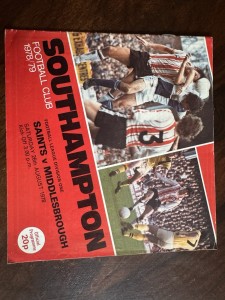 1978/79 Southampton v Middlesbrough Division 1 Programme for sale on Ebay