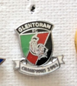 Irish Club Glentoran Football Club Champions 2003 Badge for sale on Ebay