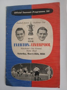 1950 FAC cup SEMI Final Everton V Liverpool@ Maine Road for sale on Ebay